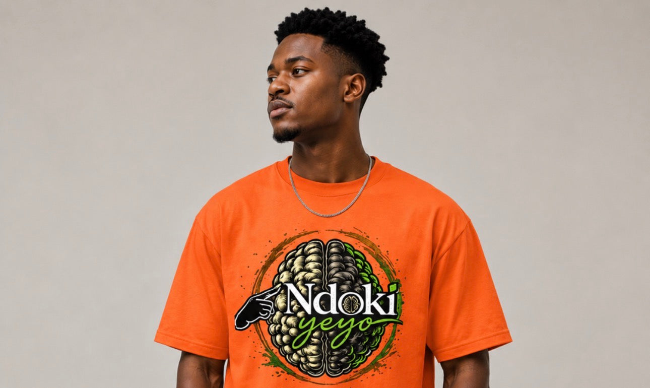 Ndoki Yeyo orange shirt mannequin